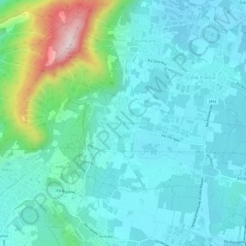 Nigoline - Bonomelli地形图、海拔、地势