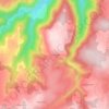 Les Granges地形图、海拔、地势