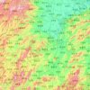 湖南省地形图、海拔、地势