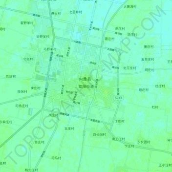 繁阳街道地形图、海拔、地势
