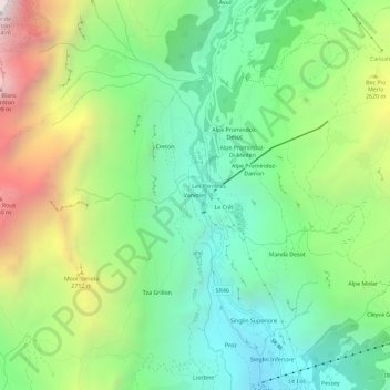 Varvoies地形图、海拔、地势