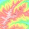 洪水泉回族乡地形图、海拔、地势