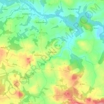 Restmengui地形图、海拔、地势