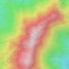 赵公山地形图、海拔、地势