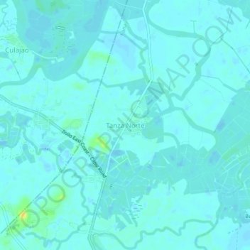 Tanza Norte地形图、海拔、地势