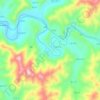 定子沟地形图、海拔、地势