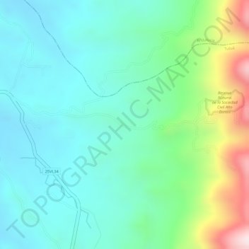 La Iberia地形图、海拔、地势
