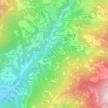 Maso Omeri地形图、海拔、地势
