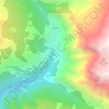 Dandrio地形图、海拔、地势