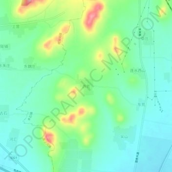 西荒地形图、海拔、地势