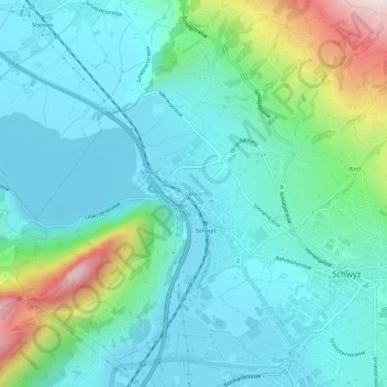 Seewen地形图、海拔、地势