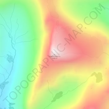 Sandskarhyrna地形图、海拔、地势