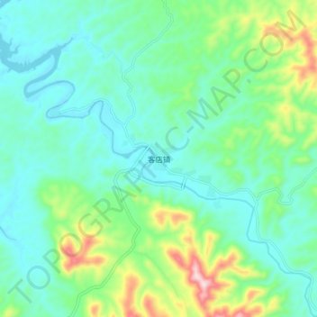 客店镇地形图、海拔、地势