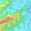 光明頂地形图、海拔、地势