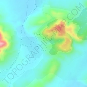 Juukan Gorge地形图、海拔、地势