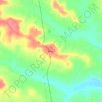 Folsom地形图、海拔、地势