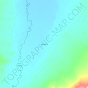 San Jacinto地形图、海拔、地势