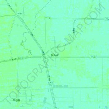 临泽镇地形图、海拔、地势