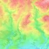 Montmeunier地形图、海拔、地势