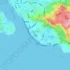沙坡尾地形图、海拔、地势