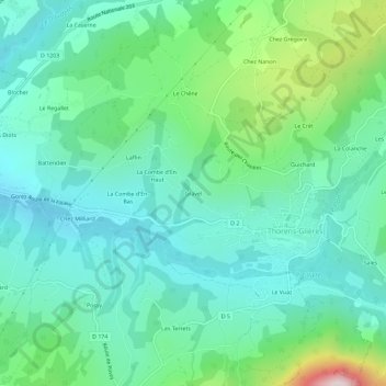 Gravel地形图、海拔、地势