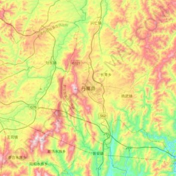 丹寨县地形图、海拔、地势