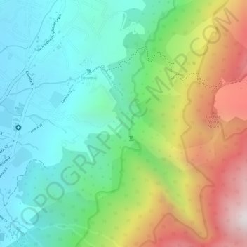 Carrera 10地形图、海拔、地势