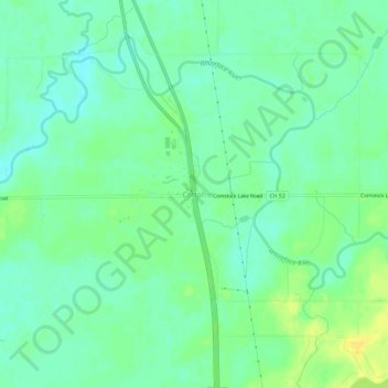 Cotton地形图、海拔、地势
