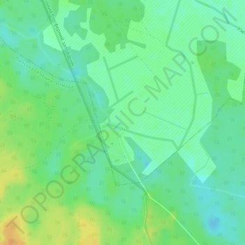 Бычки地形图、海拔、地势