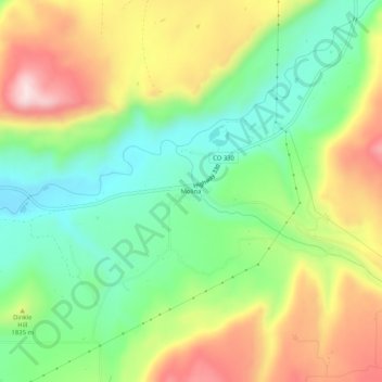 Molina地形图、海拔、地势