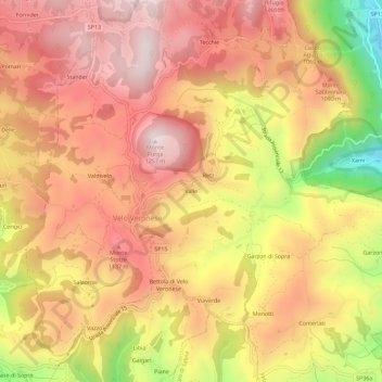 Valle地形图、海拔、地势