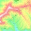 撒克代地形图、海拔、地势