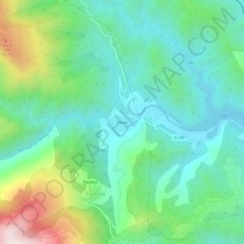 Piana地形图、海拔、地势