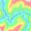 Santa María地形图、海拔、地势