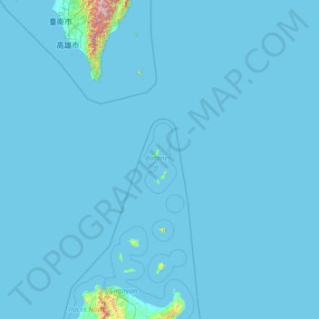 Batanes地形图、海拔、地势
