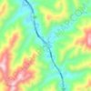自力村地形图、海拔、地势