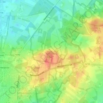Tankenberg地形图、海拔、地势