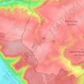 La Boulevue地形图、海拔、地势