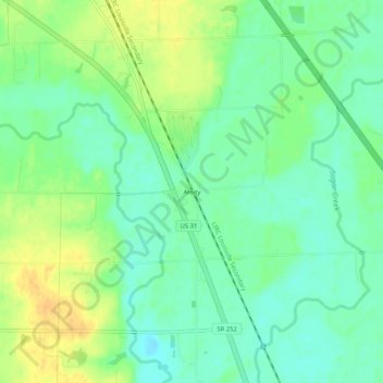 Amity地形图、海拔、地势