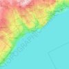 Toronto Islands地形图、海拔、地势