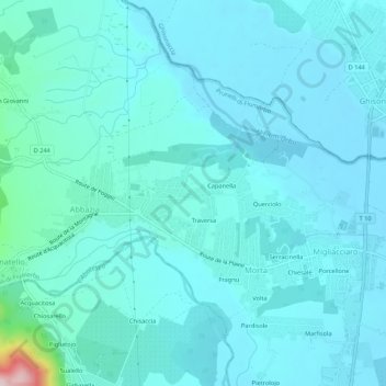 Casella地形图、海拔、地势