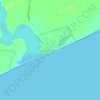 Praia de Carapebus地形图、海拔、地势