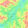 新罗区地形图、海拔、地势