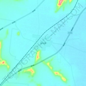 夹沟镇地形图、海拔、地势