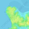 Tregorvel地形图、海拔、地势