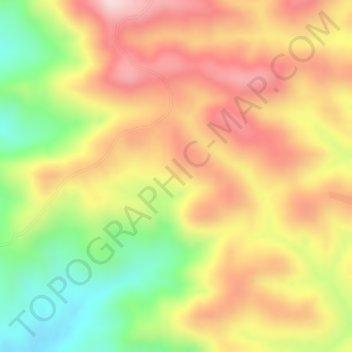 Kofele地形图、海拔、地势