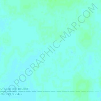 Nullarbor Plain地形图、海拔、地势