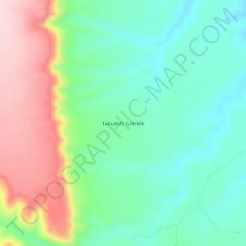 Tabuleiro Grande地形图、海拔、地势