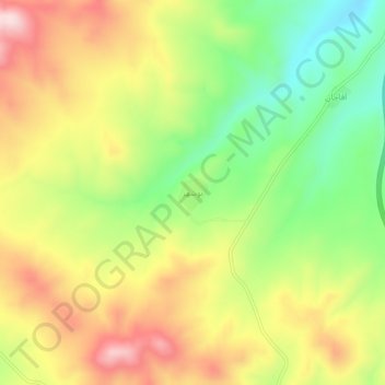 نوشهر地形图、海拔、地势