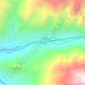 Guardia Vieja地形图、海拔、地势